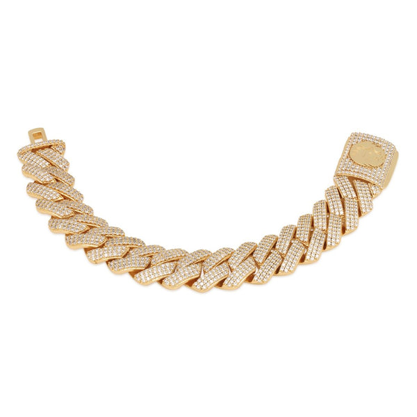 18mm Iced Diamond Cut Miami Cuban Link Bracelet