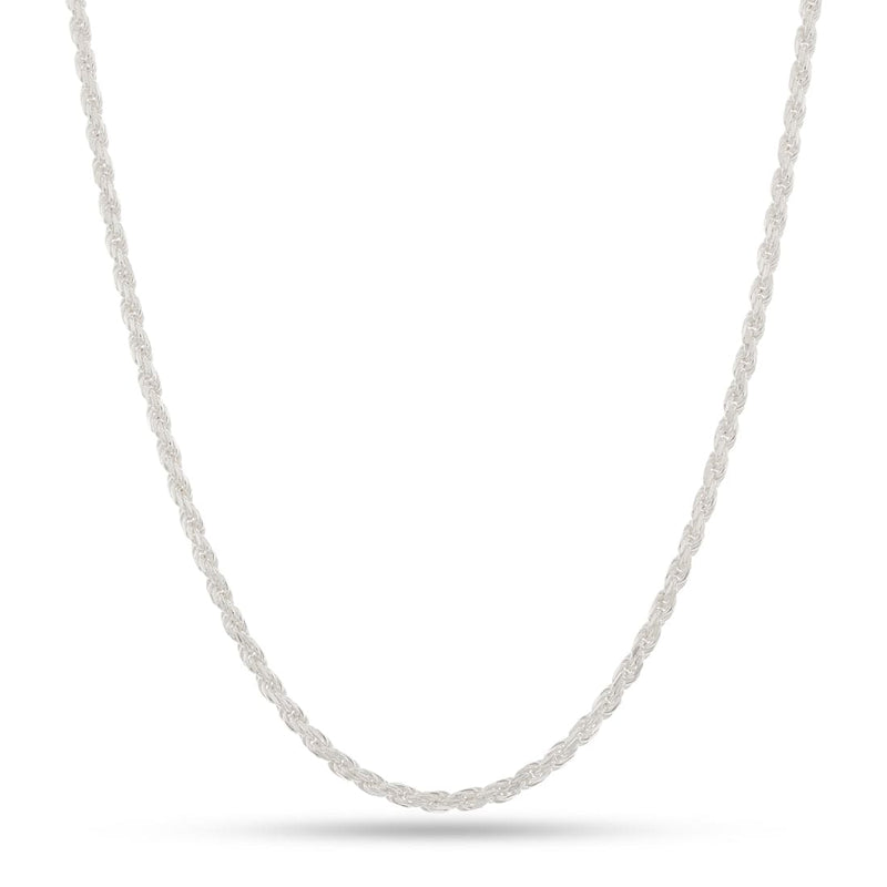 3mm Italian Sterling Silver Rope Chain